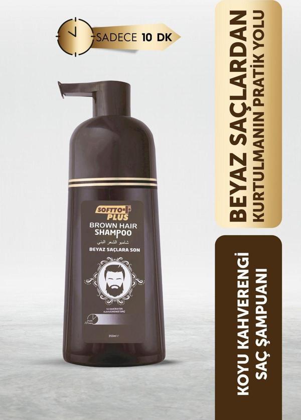 Softto Plus Beyaz Saçlar Için Koyu Kestane Şampuan - Image 1