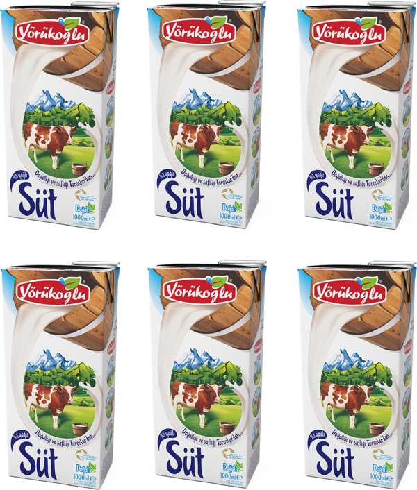 Yörükoğlu Yağlı Süt 1 Lt X 6 Adet - Image 1