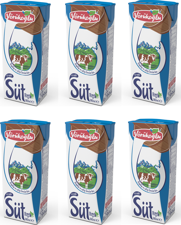 Yörükoğlu Yağlı Süt 180 Ml X 6 Adet - Image 1