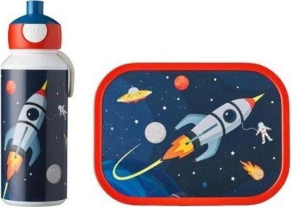 Mepal Lunch Set Campus Içecek Şişeli Beslenme Seti (Pop-Up Içecek Şişesi Ve Yemek Kutusu) - Space - Image 1