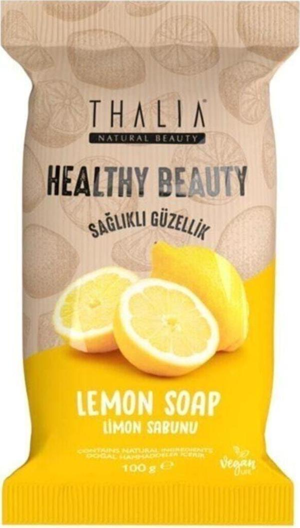 Thalia Yağ Dengeleyici Etkili Healthy&Beauty Limon Özlü Doğal Katı Sabun - 100 Gr - Image 1