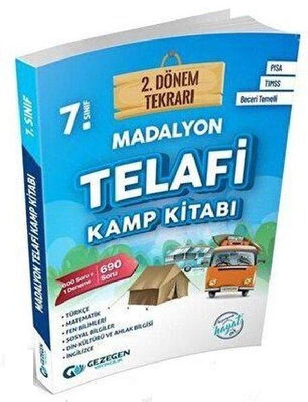 7. Sınıf 2. Dönem Tekrarı Madalyon Telafi Kamp Kitabı - Gezegen Yayıncılık - Image 1