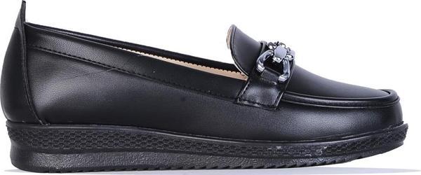 Ayakcenter 5060 Elina Siyah Kadın Babet Ayakkabı - Image 1