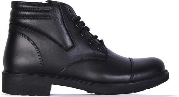 Crısso B481 Siyah Kauçuk %100 Deri Erkek Bot Ayakkabı - Image 1