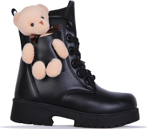 Twingo 2150 Siyah Nova Ayıcıklı Kız Çocuk Kürklü Bot - Image 1