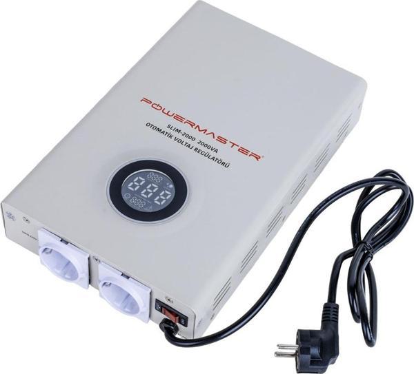 POWERMASTER SLIM-2000 OTOMATİK 2000 WATT KOMBİ VOLTAJ REGÜLATÖRÜ - Image 1