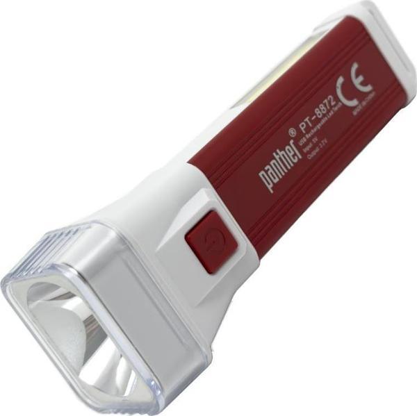 PANTHER PT-8872 USB ŞARJLI SOLAR EL FENERİ - Image 1