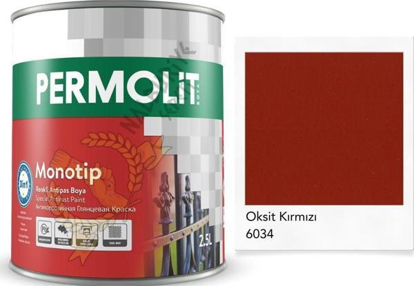 Permolit Monotip Astarlı Antipas Boya OKSİT KIRMIZI 0.75 Lt. - Image 1