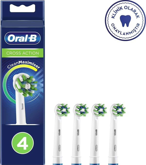 Oral-B Diş Fırçası Yedek Başlığı Clean Maximiser Cross Action 4 lü - Image 1