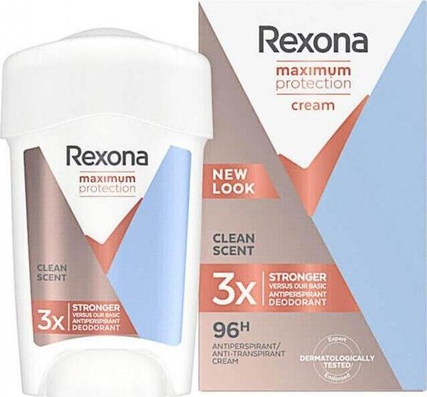 Rexona Maximum Protection Cream Clent Scent 96 Saat Etkin Koruma 45 ml - Image 1