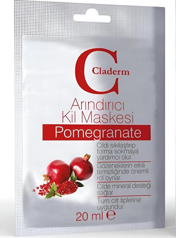 Claderm Kil Maskesi 20 ml Sachet – Pomegranate - Image 1