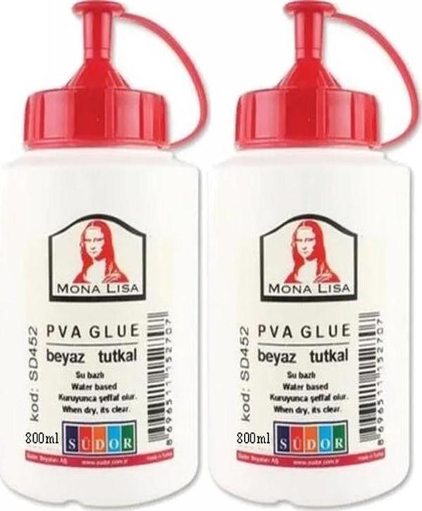 Beyaz Tutkal 1000 gr 2 Adet Beyaz Mobilya Tutkalı 800 ml Ahşap Tutkalı Su Bazlı Çok Amaçlı Beyaz Tutkal Kilo - Image 1