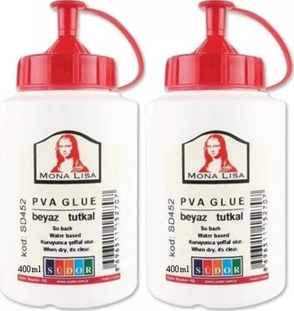 Beyaz Tutkal 500 gr 2 Adet Beyaz Mobilya Tutkalı 400 ml Ahşap Tutkalı Su Bazlı Çok Amaçlı Beyaz Tutkal - Image 1