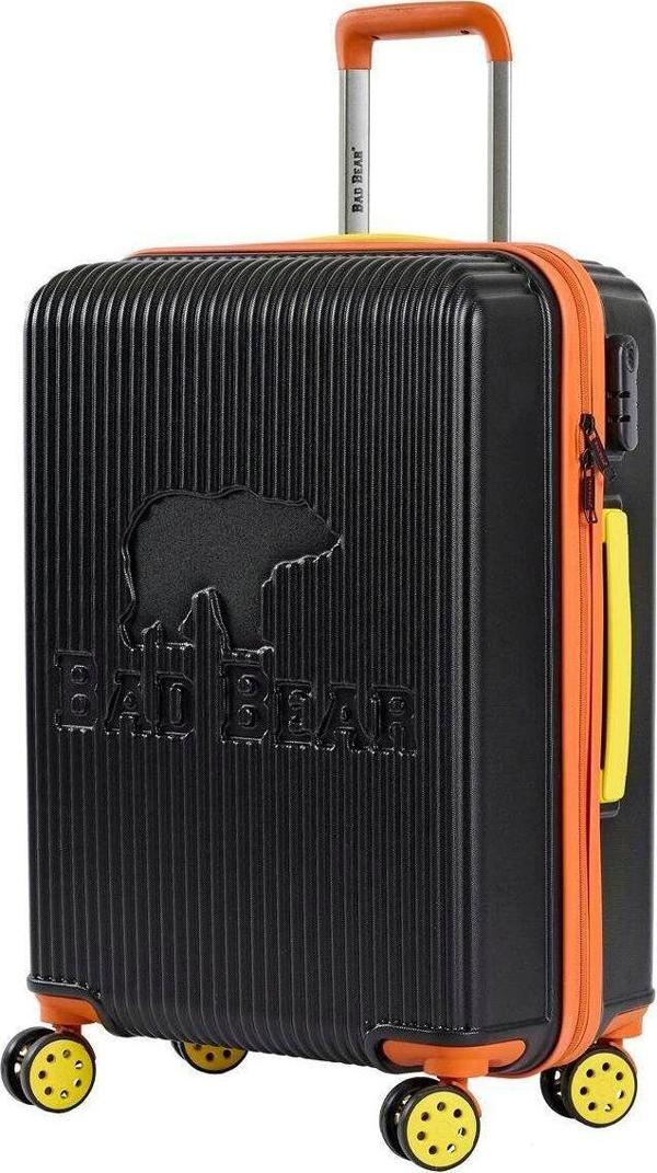 Bad Bear Logo Siyah Orta Boy Tekerlekli Abs Valiz 64 Lt. - Image 1