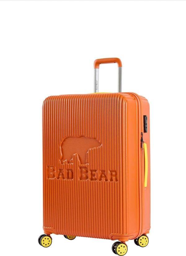 Bad Bear Logo Turuncu Büyük Boy Tekerlekli Abs Valiz 95 Lt. - Image 1
