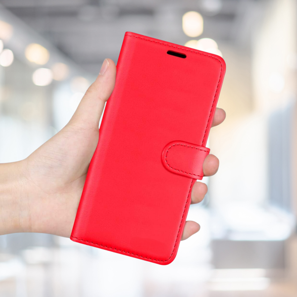 SAMSUNG J7 KARTLIKLI CÜZDAN KILIF (DELUXE WALLET CASE)  KIRMIZI - Image 1