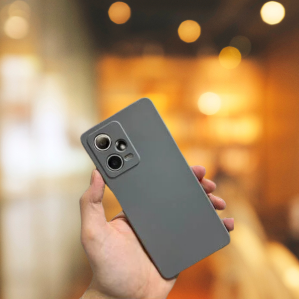 XİAOMİ REDMİ NOTE 12 PRO PLUS 5G RUBBER SİLİKON KILIF GRİ - Image 1