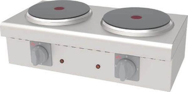Atalay AEO-02 Set Üstü Mini Ocaklar Elektrikli - 2 pleytli - 380 V - Image 1