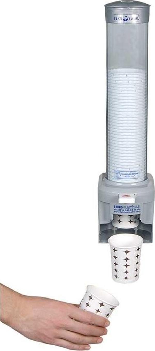 Tekno Bardaklık - 7 oz karton pardak için - 72 mm - gri - Image 1