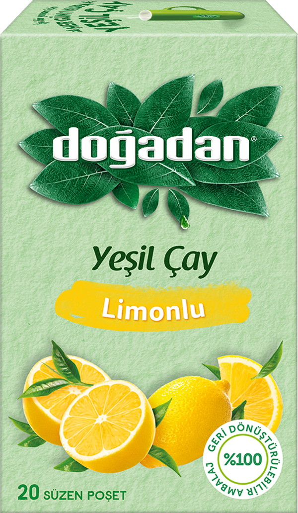 Doğadan Düvenci Toptan Yeşil çay Limonlu x 3 Adet - Image 1