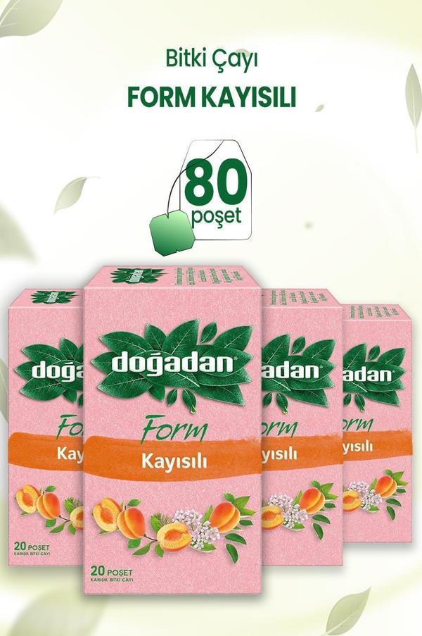 Doğadan Form Çay Kayısılı 20'li x 4 Adet - Image 1