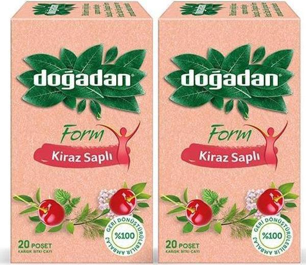 Doğadan Form Çay Kiraz Saplı 20'li x 2 Adet - Image 1