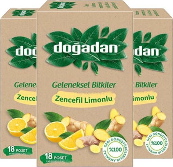 Doğadan Zencefil Limonlu Bitki Çayı x 3 adet - Image 1
