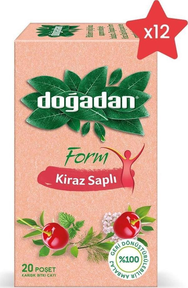 Doğadan Form Çay Kiraz Saplı x 12 - Image 1
