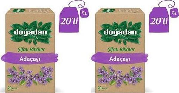 Doğadan Adaçayı 20'li Poşet Bitki Çayı - 2 kutu - Image 1