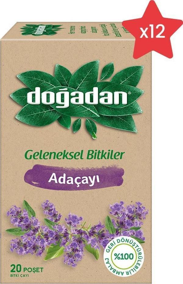 Doğadan Adaçayı Bitki Çayı x 12 - Image 1