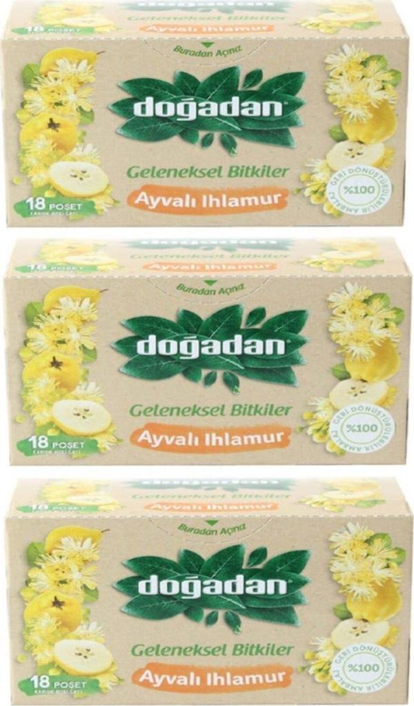 Doğadan Ayvalı Ihlamur Çay 18'li x 3 - Image 1