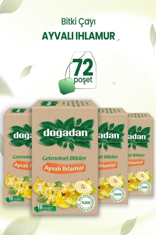 Doğadan Ayvalı Ihlamur Çay 18'li x 4 Adet - Image 1