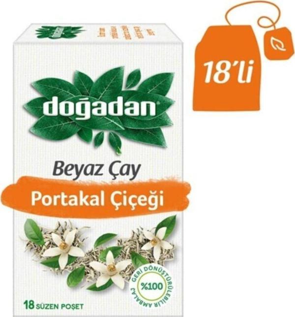 Doğadan Beyaz Çay Portakal Çiçeği 34 G 18 'Li - Image 1
