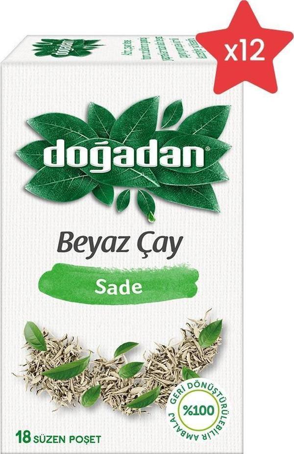 Doğadan Beyaz Çay Sade x 12 - Image 1
