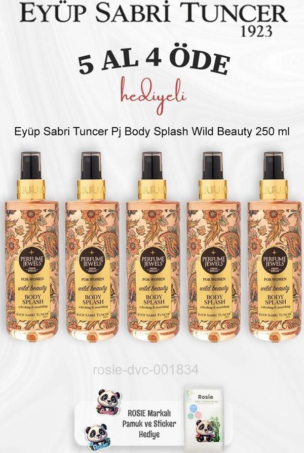 Eyüp Sabri Tuncer Pj Body Splash Wild Beauty 250 ml 5 Al 4 Öde ve Rosie Pamuk - Image 1