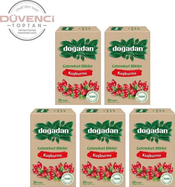 Doğadan Kuşburnu Çayı 20'li x 5 Adet - Image 1