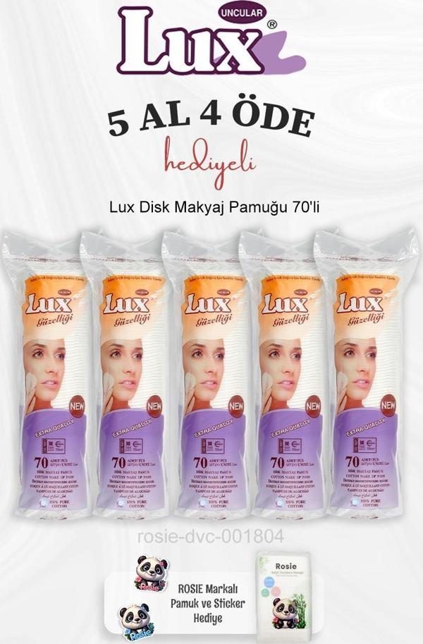 Lux Disk Makyaj Pamuğu 70'li 5 Al 4 Öde ve Rosie Pamuk - Image 1