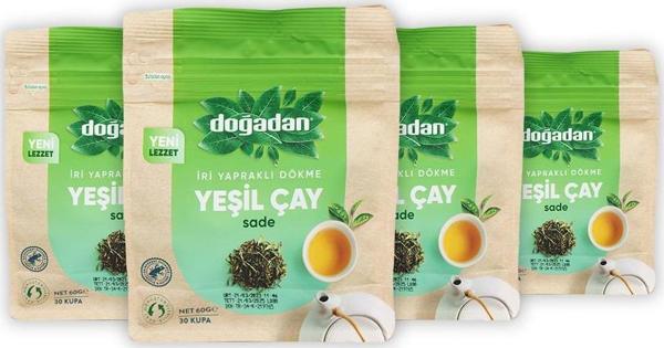 Doğadan Dökme Yeşil Çay Sade 60 gr x 4 Adet - Image 1