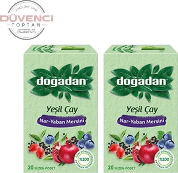 Doğadan Yeşil Çay Nar Yaban Mersini 20'li x 2 Adet - Image 1