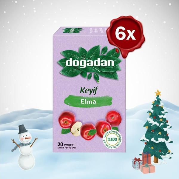 Doğadan Yılbaşı Paketi Elma Çayı 20'li x 6 - Image 1