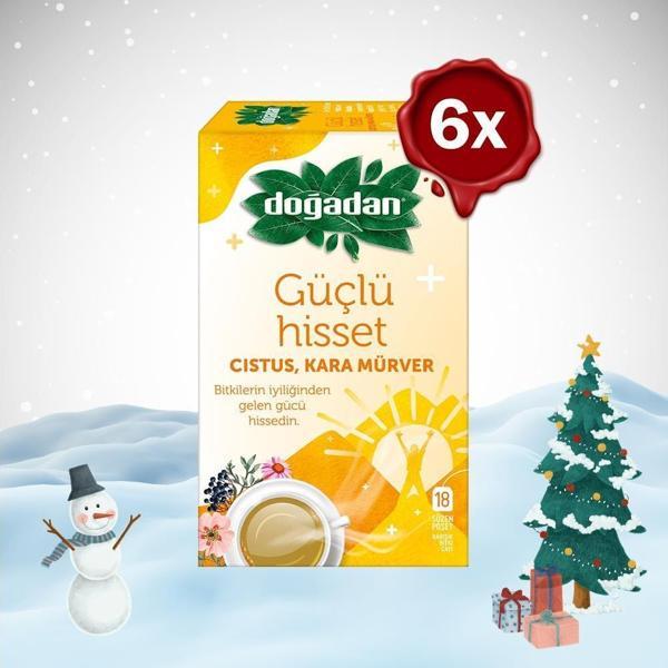 Doğadan Yılbaşı Paketi Güçlü Hisset Bitki Çayı 18'li x 6 - Image 1