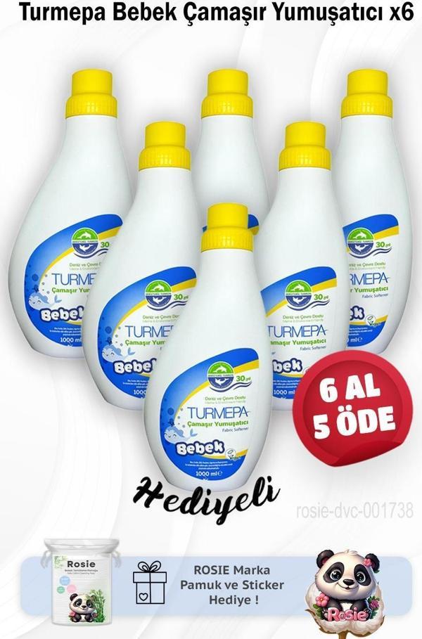 Turmepa 6 Al 5 Öde Bebek Çamaşır Yumuşatıcı 1000 ml  ve Rosie Pamuk - Image 1