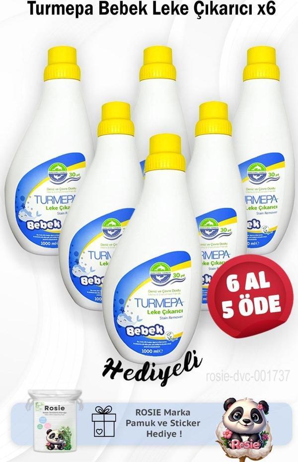 Turmepa Baby Leke Çıkarıcı 1000 ml 6 Al 5 Öde ve Rosie Pamuk - Image 1