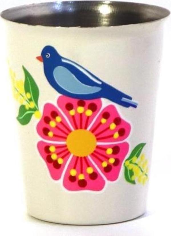 Beyaz Kuşlu Bardak - Image 1