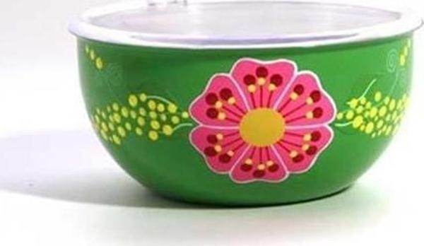 El Boyama 16 Cm Yeşil Kapaklı Kase - Image 1