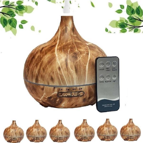 550 Ml Aroma Difüzörü Buhar Ultrasonik 7 Renk Led Işıklı Aromatik Oda Kokusu Hava Nemlendirici - Image 1