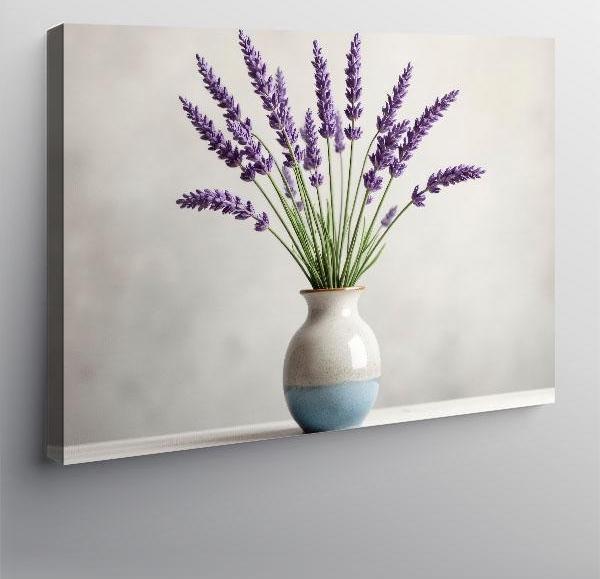 Kanvas Tablo Lavanta Çiçek Vazosu 100cmx140cm - Image 1