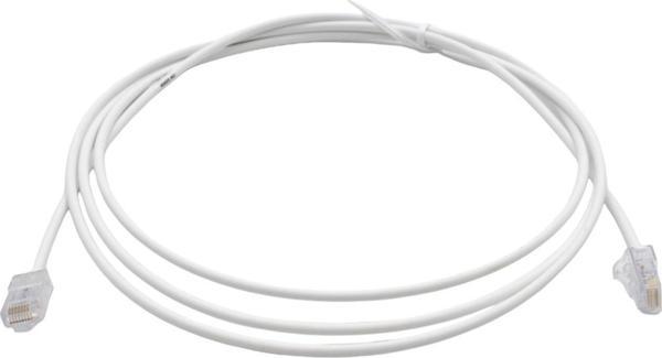 PATCH CORD  UTP CAT6 2 MT SLIM WHITE  (08F007) - Image 1