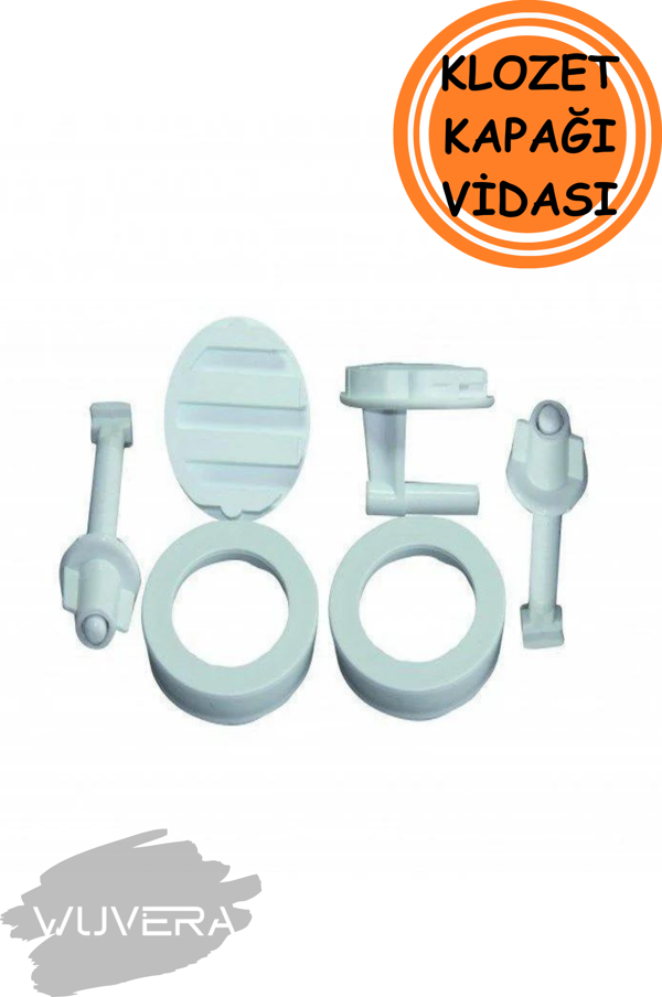 WUVERA Plastik Klozet Kapak Montaj Vidası Seti  - Image 1