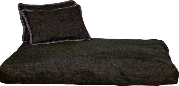 Holidog Hediye Yastıklı Yıkanabilir Doğal Keten Kumaşlı Köpek Minderi (80X60) Fermuarlı - Image 1